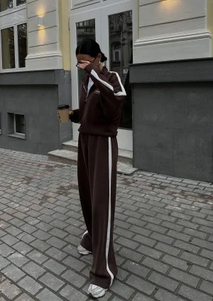 Sway - Brown striped sweatpants