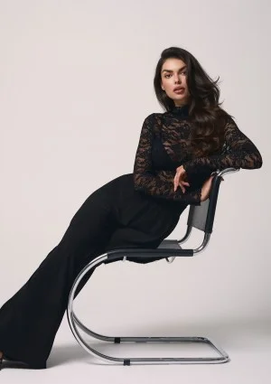 Lace - Black lace top