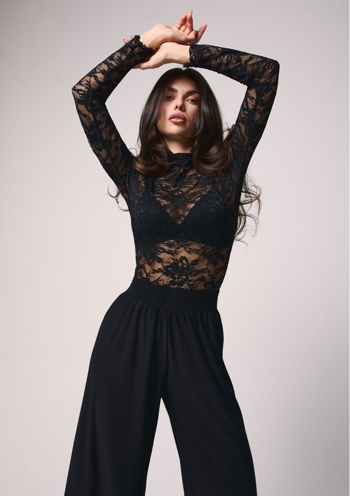 Lace - Black lace top