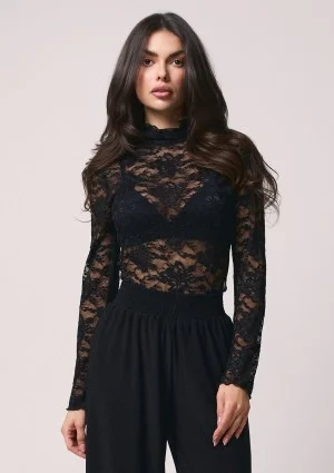 Lace - Black lace top