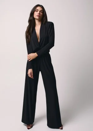 Softline - Black wide trousers