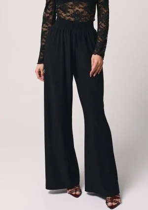 Softline - Black wide trousers