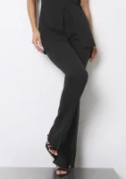 Deni - Black fitted trousers
