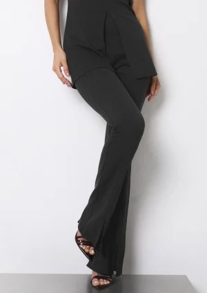 Deni - Black fitted trousers
