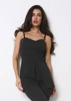 Lira - Elegancki top na ramiączkach Czarny