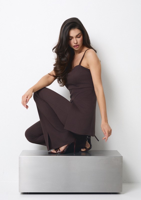 Lira - Brown top on straps