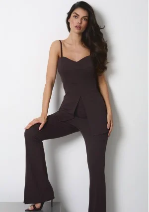 Lira - Brown top on straps