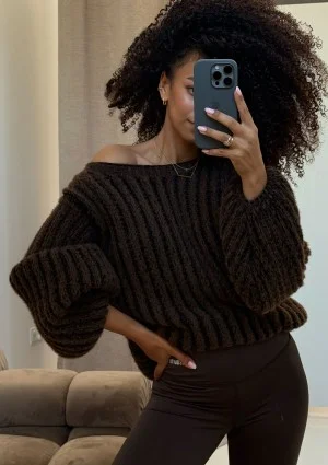 Soft Bare - Brown soft sweater