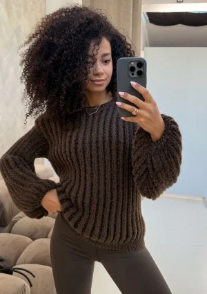 Soft Bare - Brown soft sweater