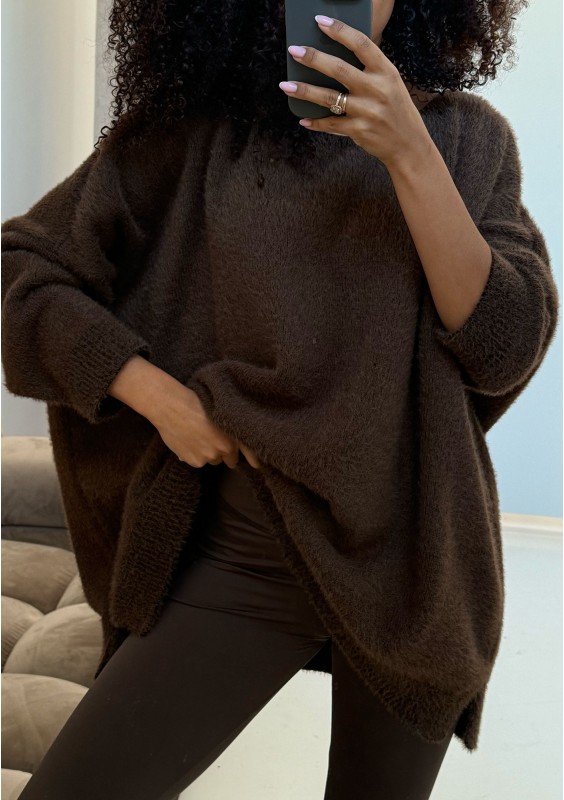 Soft Haze - Super soft oversized brown sweater
