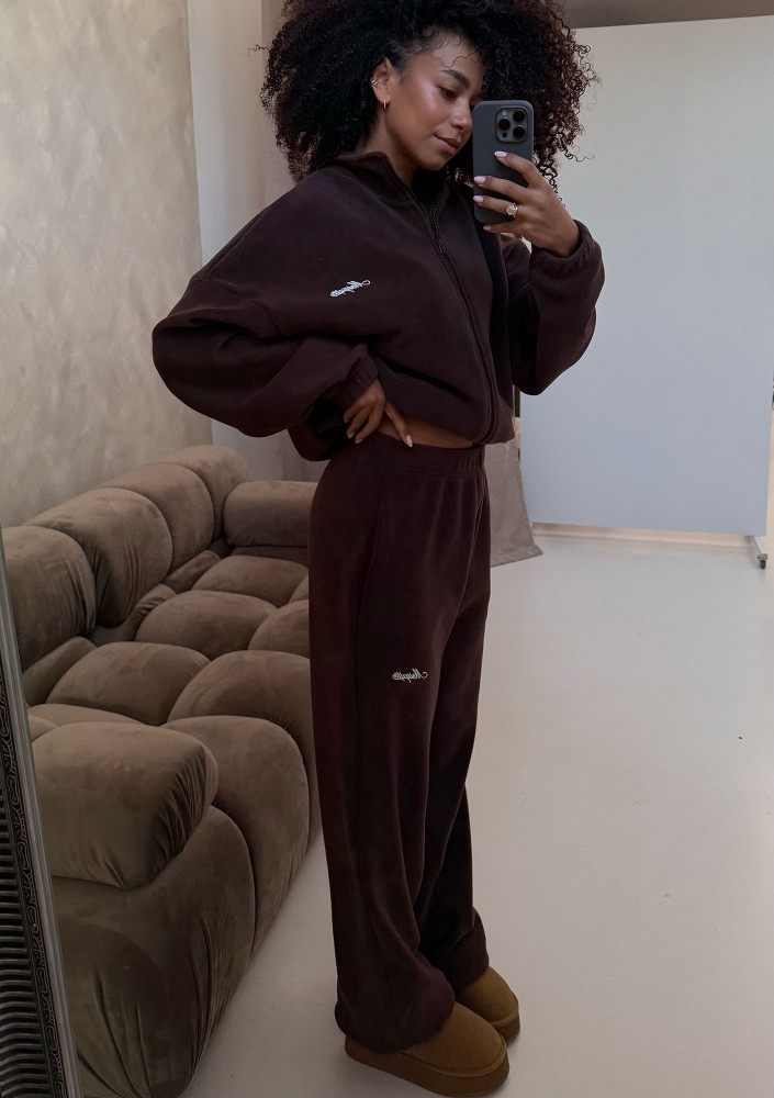 Glide - Brown microfleece pants