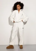 Glide - Ecru microfleece pants