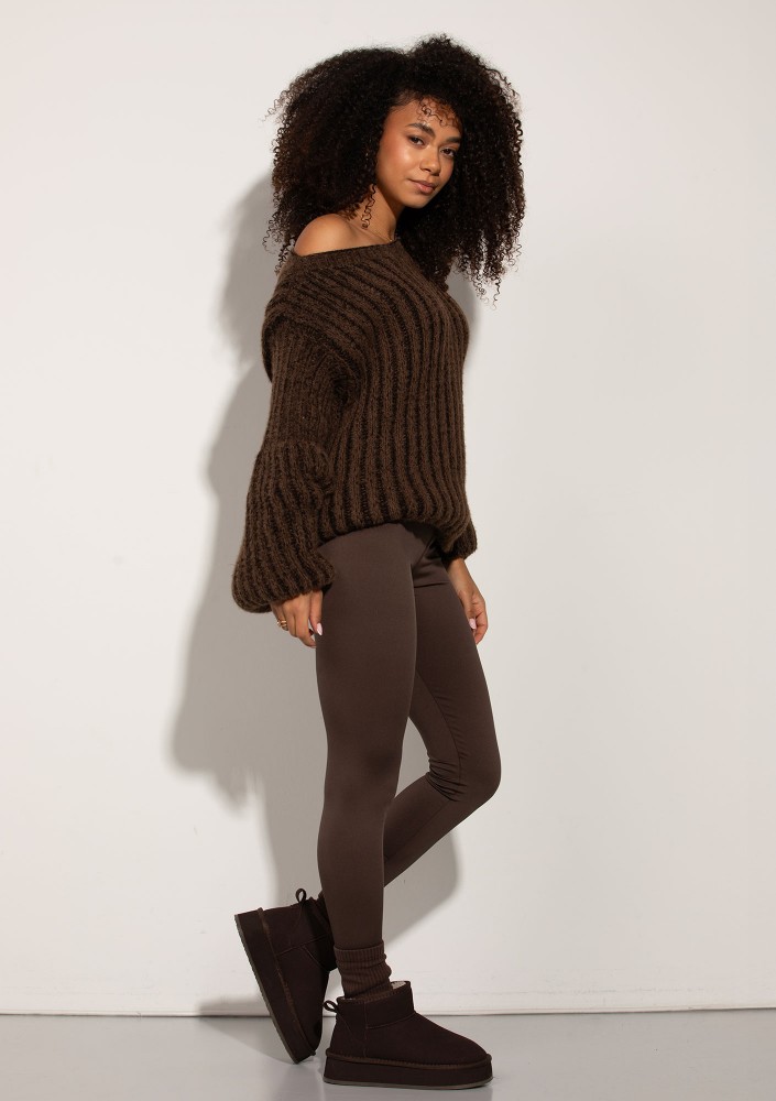 Soft Bare - Brown soft sweater
