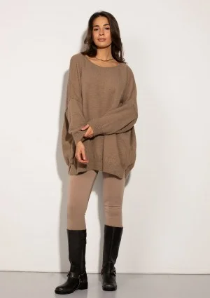 Soft Haze - Super soft oversized latte beige sweater
