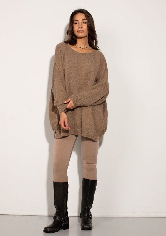 Soft Haze - Super soft oversized latte beige sweater