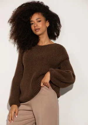 Mousse - Brown fluffy sweater