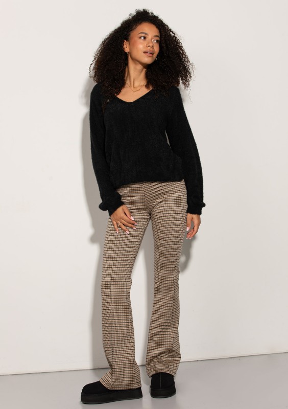 Prime - Cheerful checked slim pants