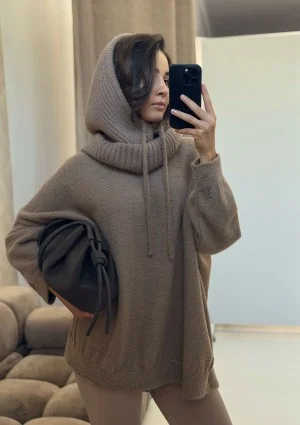 Soft Haze - Super soft oversized latte beige sweater