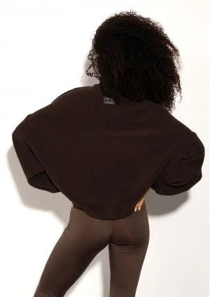 Sherpa - Zipped up brown fleece jumper