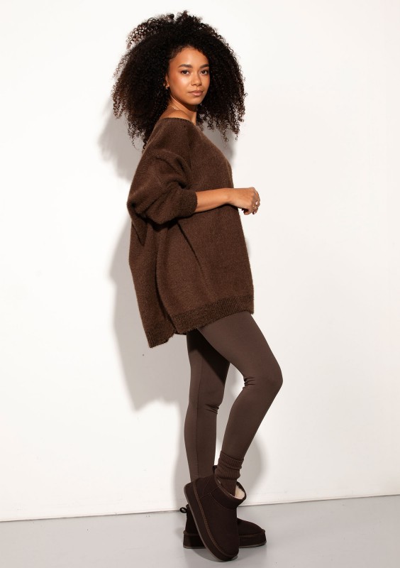 Soft Haze - Super soft oversized brown sweater