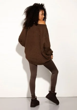 Soft Haze - Super soft oversized brown sweater