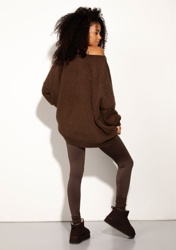 Soft Haze - Super soft oversized brown sweater