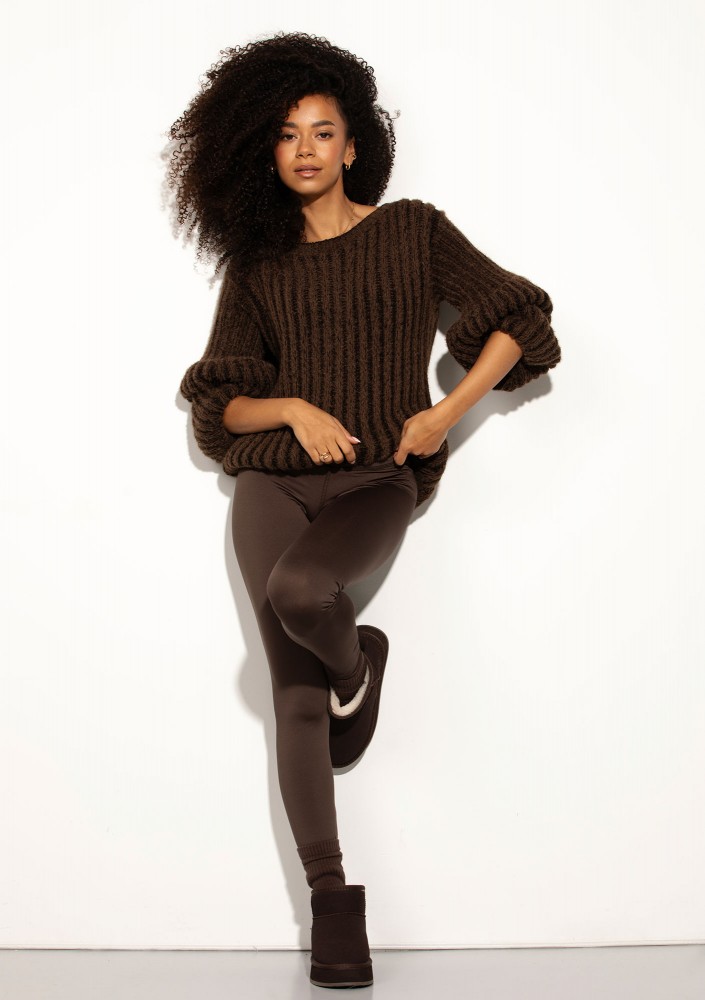 Soft Bare - Brown soft sweater