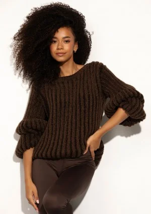 Soft Bare - Brown soft sweater