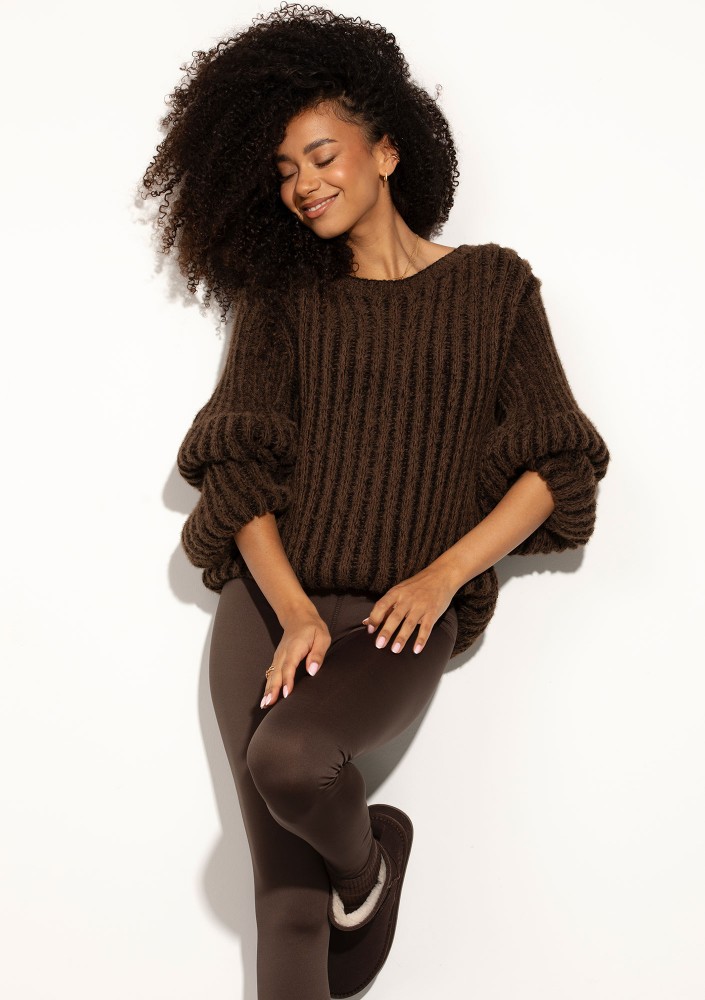 Soft Bare - Brown soft sweater
