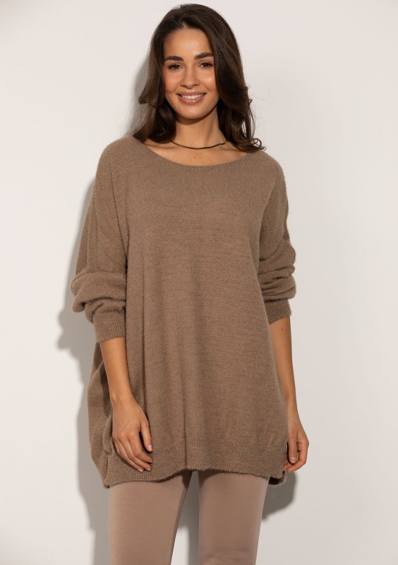 Soft Haze - Super soft oversized latte beige sweater