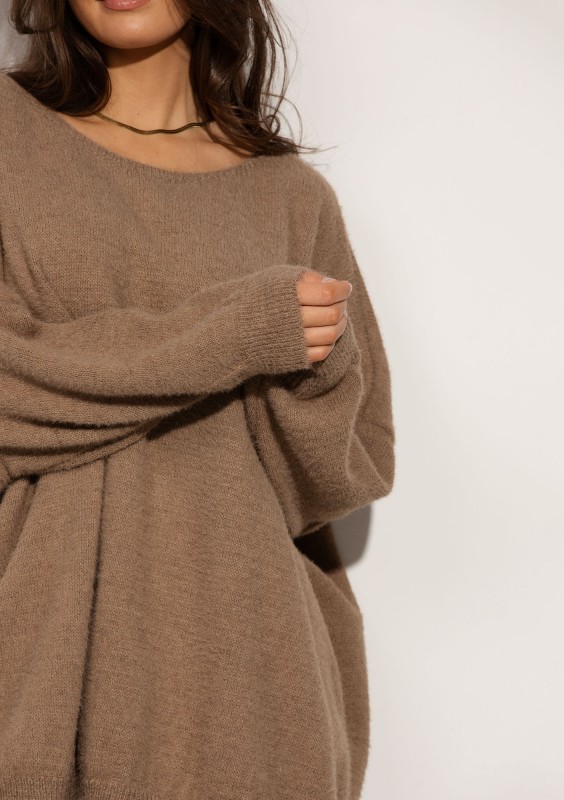 Soft Haze - Super soft oversized latte beige sweater