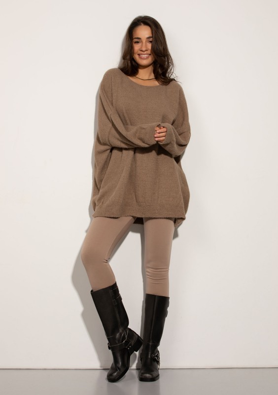 Soft Haze - Super soft oversized latte beige sweater