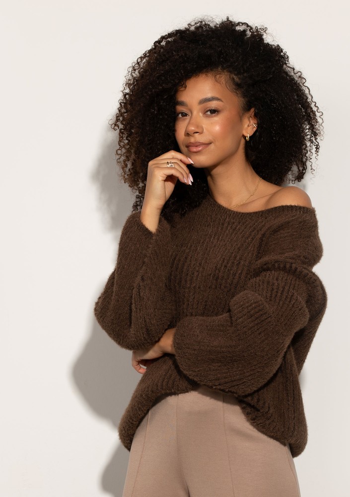 Mousse - Brown fluffy sweater