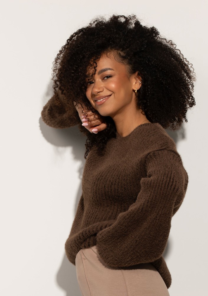 Mousse - Brown fluffy sweater