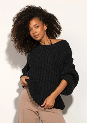 Soft Bare - Black soft sweater