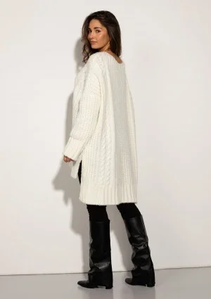 Lofty Long - Super oversized ecru sweater