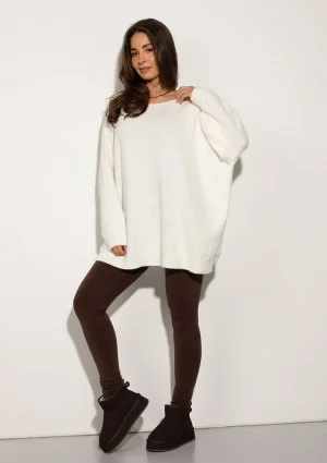 Soft Haze - Super soft oversized ecru sweater