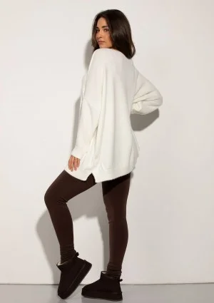 Soft Haze - Super soft oversized ecru sweater