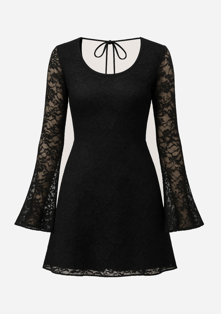 Elise - Black mini dress