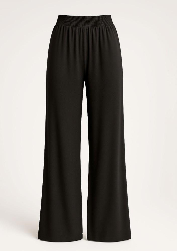 Softline - Black wide trousers