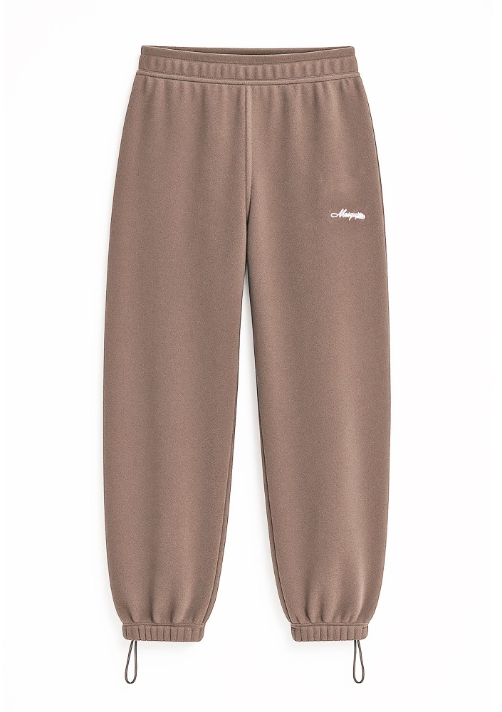 Glide - Latte beige microfleece pants