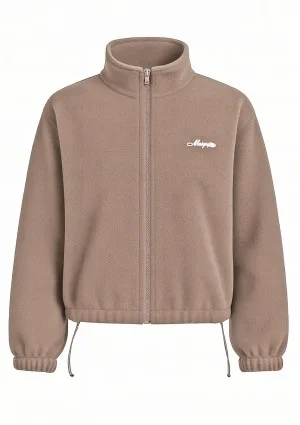 Glide - Bluza na zamek z miękkiego mikropolaru Latte