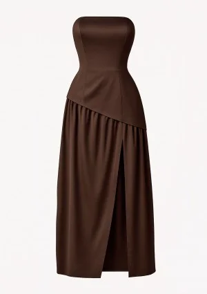 Muse - Brown corset dress
