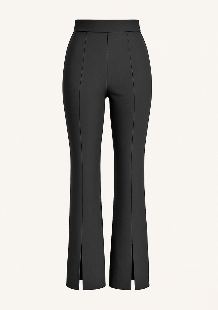 Deni - Black fitted trousers