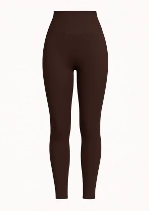 Ivy Fitwear - Miękkie legginsy z ocieplanej dzianiny Brązowe
