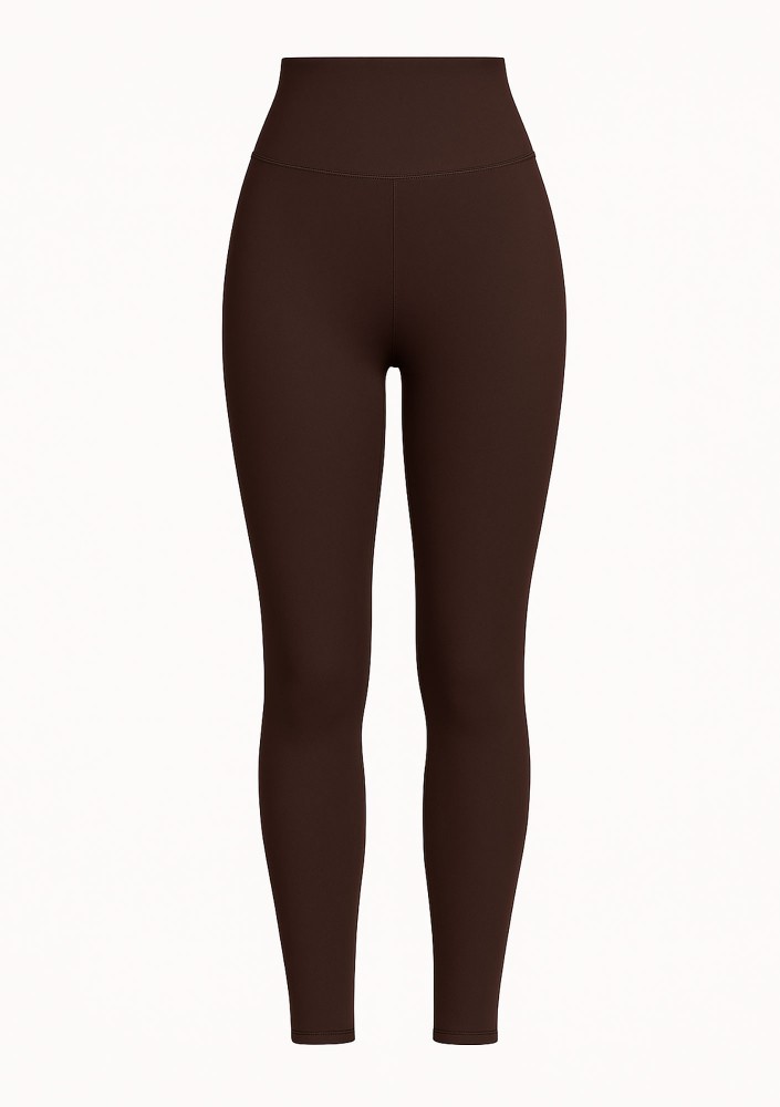 Ivy Fitwear - Miękkie legginsy z ocieplanej dzianiny Brązowe