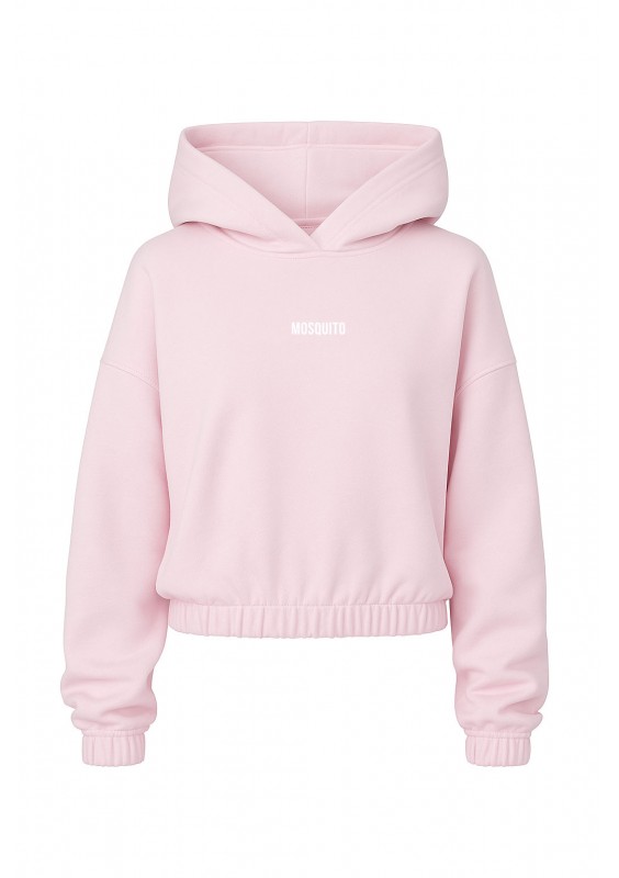 Icon - Bluza z kapturem i ściągaczem pastel Pink