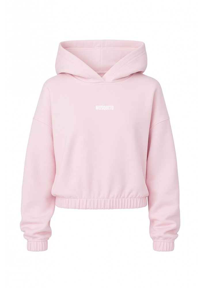 Icon - Bluza z kapturem i ściągaczem pastel Pink