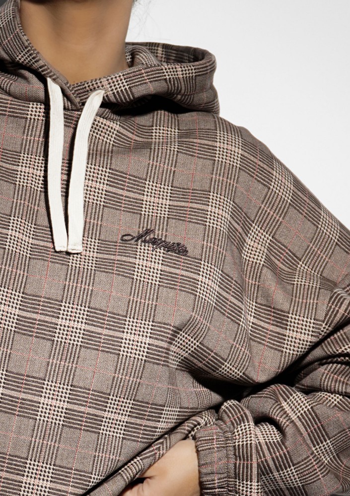 Clyde - Oversized checked hoodie
