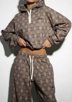 Clyde - Bluza w kratę z haftowanym logiem